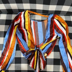 COPY - Silk striped crop top